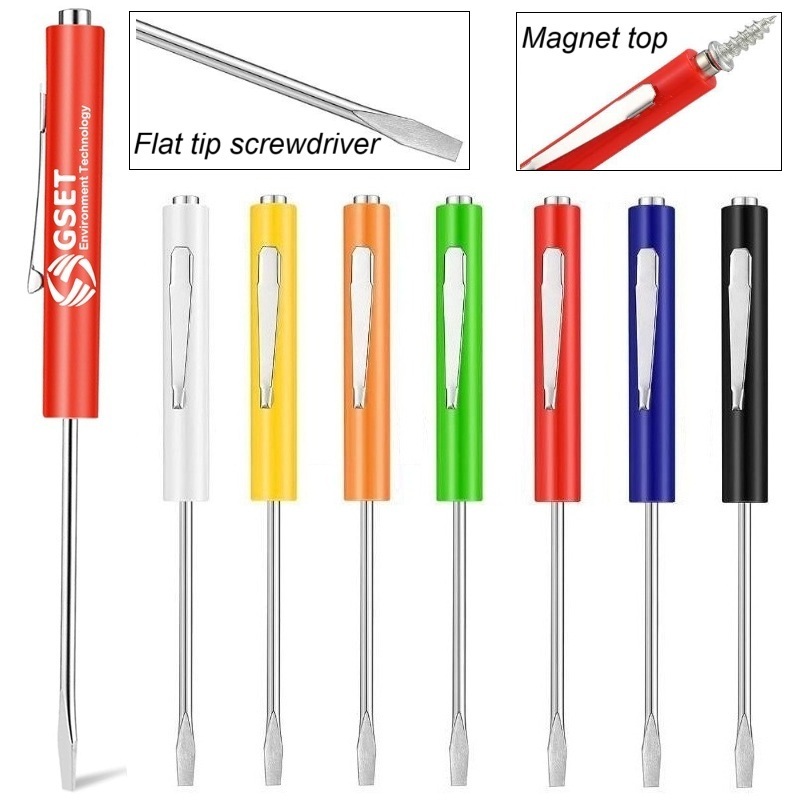 Flat Tip Screwdriver with Magnet Top