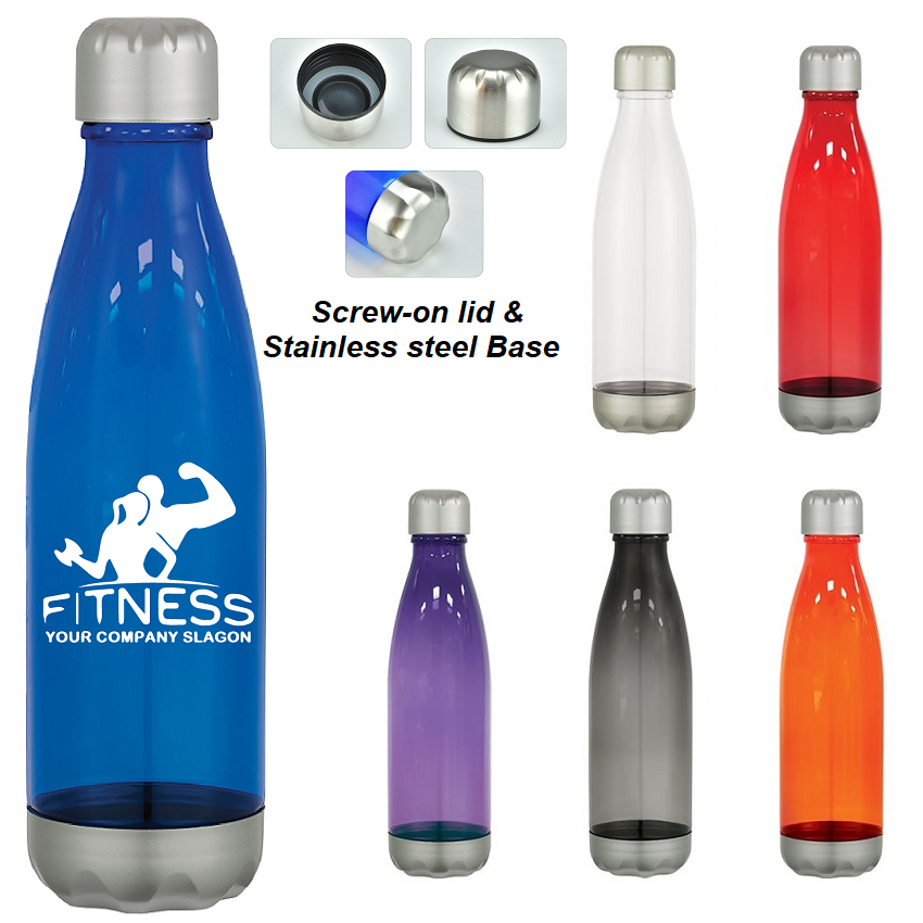 Cola-shaped Plastic Sports Water Bottle-25OZ