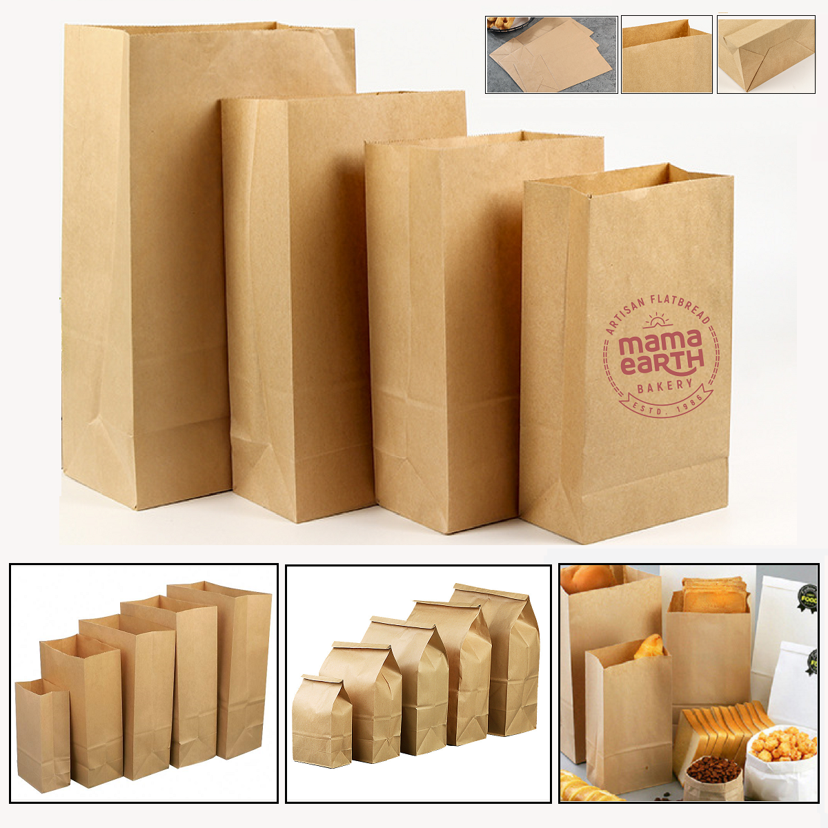 Kraft Paper Food Pakaging Bag