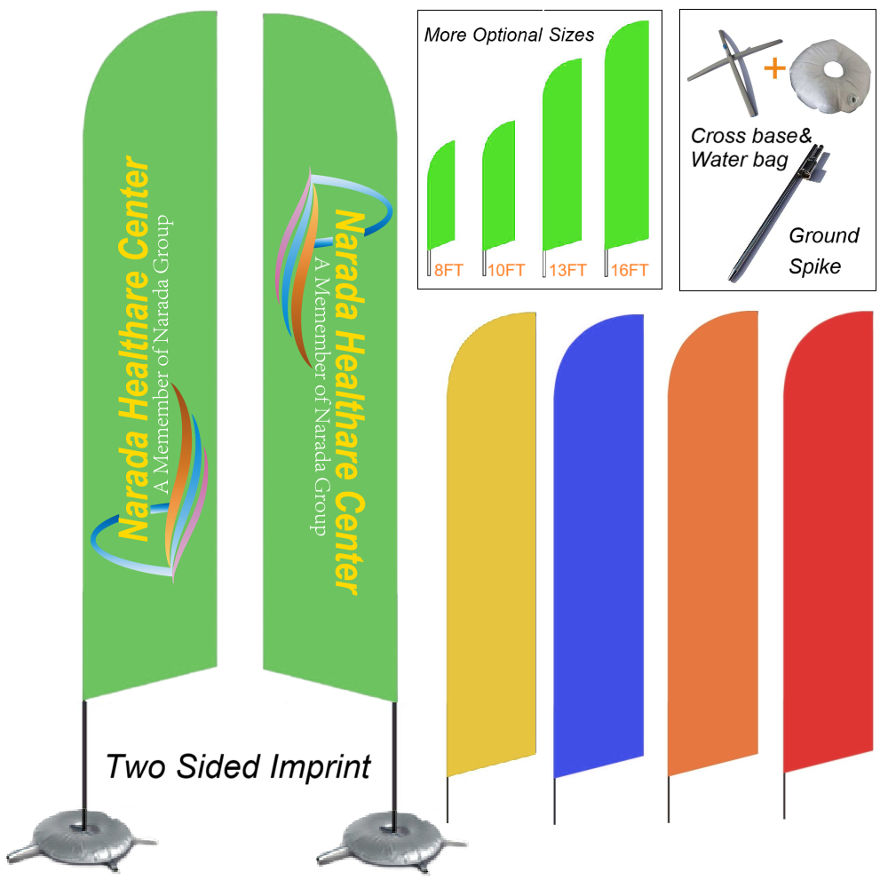 Sail Sign-Two Sided 10' 13' 15'
