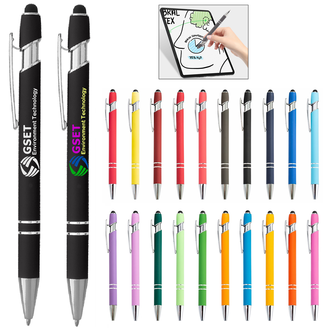 Incline Soft Touch Stylue Metal Pen