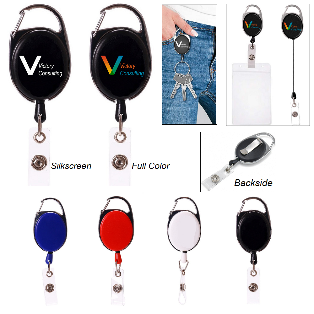 Clip-On Retractable Badge Holder-Opaque