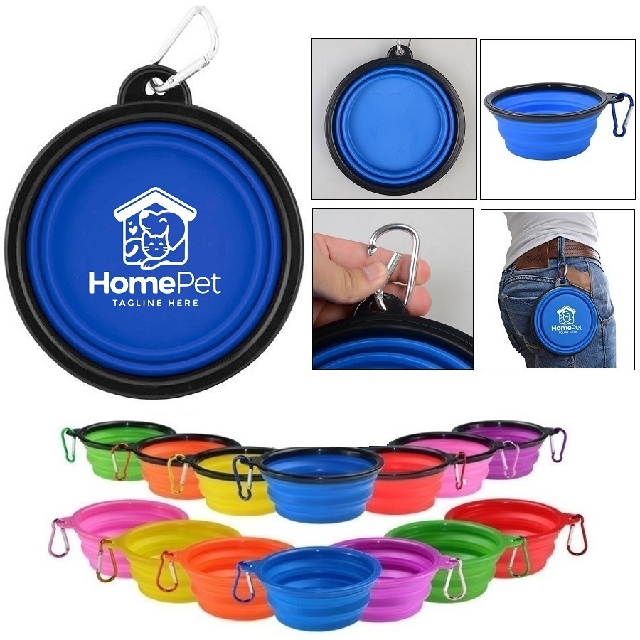 Collapsible Pet Bowl with Carabiner