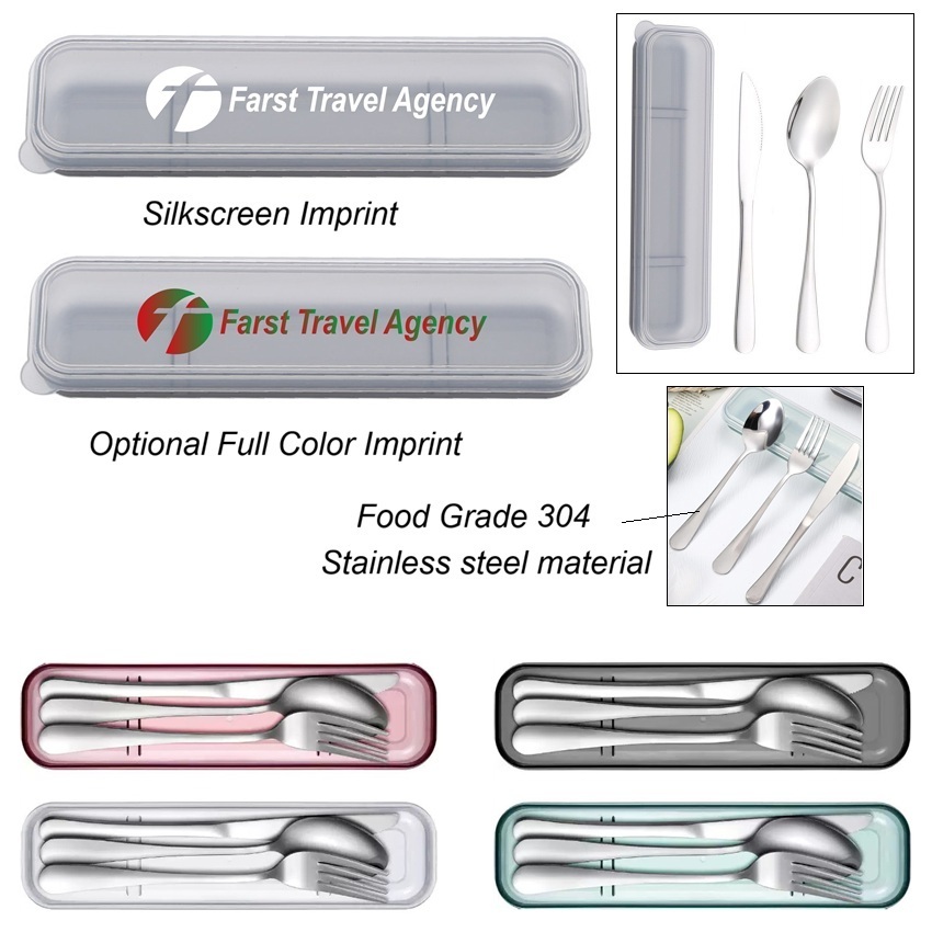 Stainless steel Cutlery Set in Plastic Box 