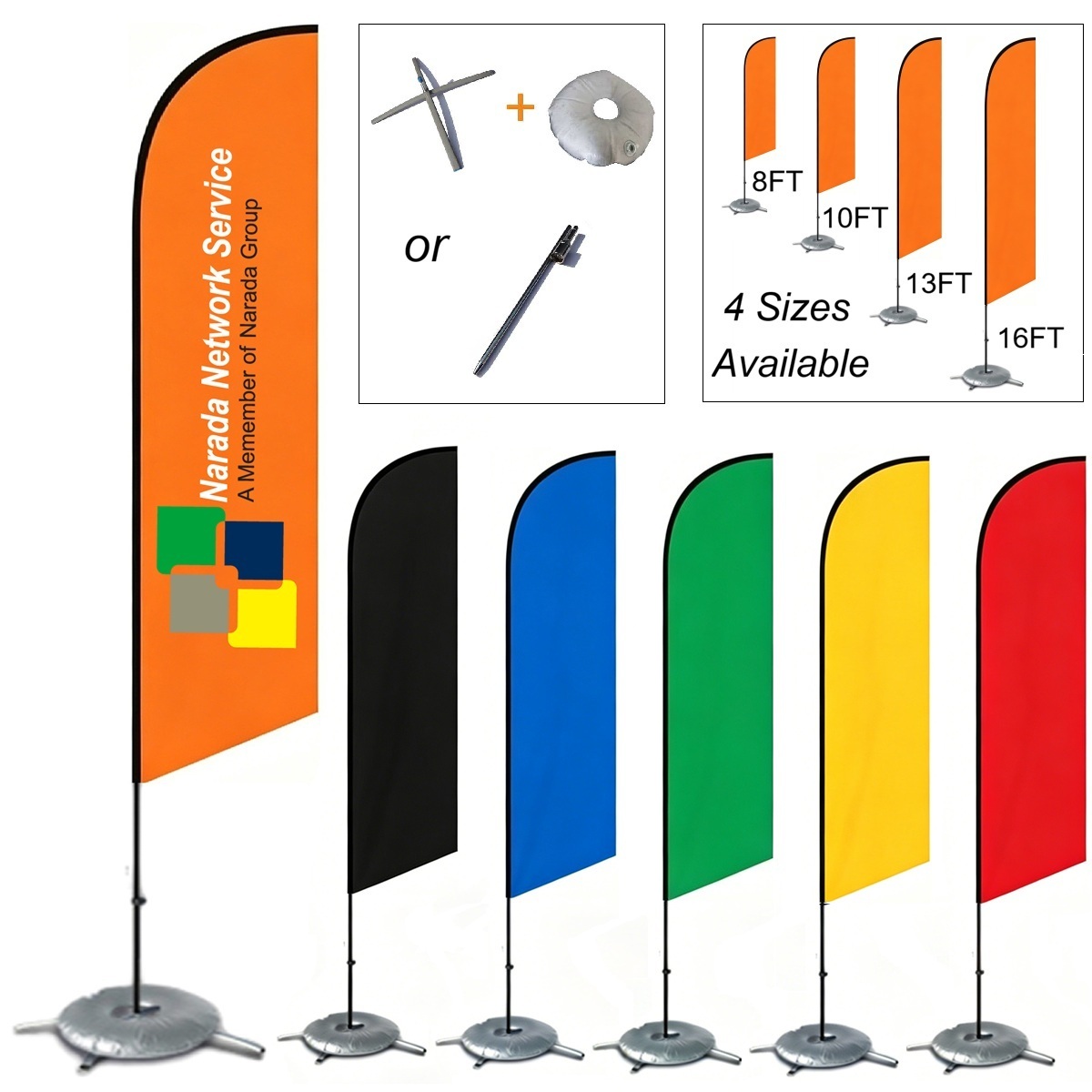 LJS0081-Sail Sign-One Side 10' 13' 15'