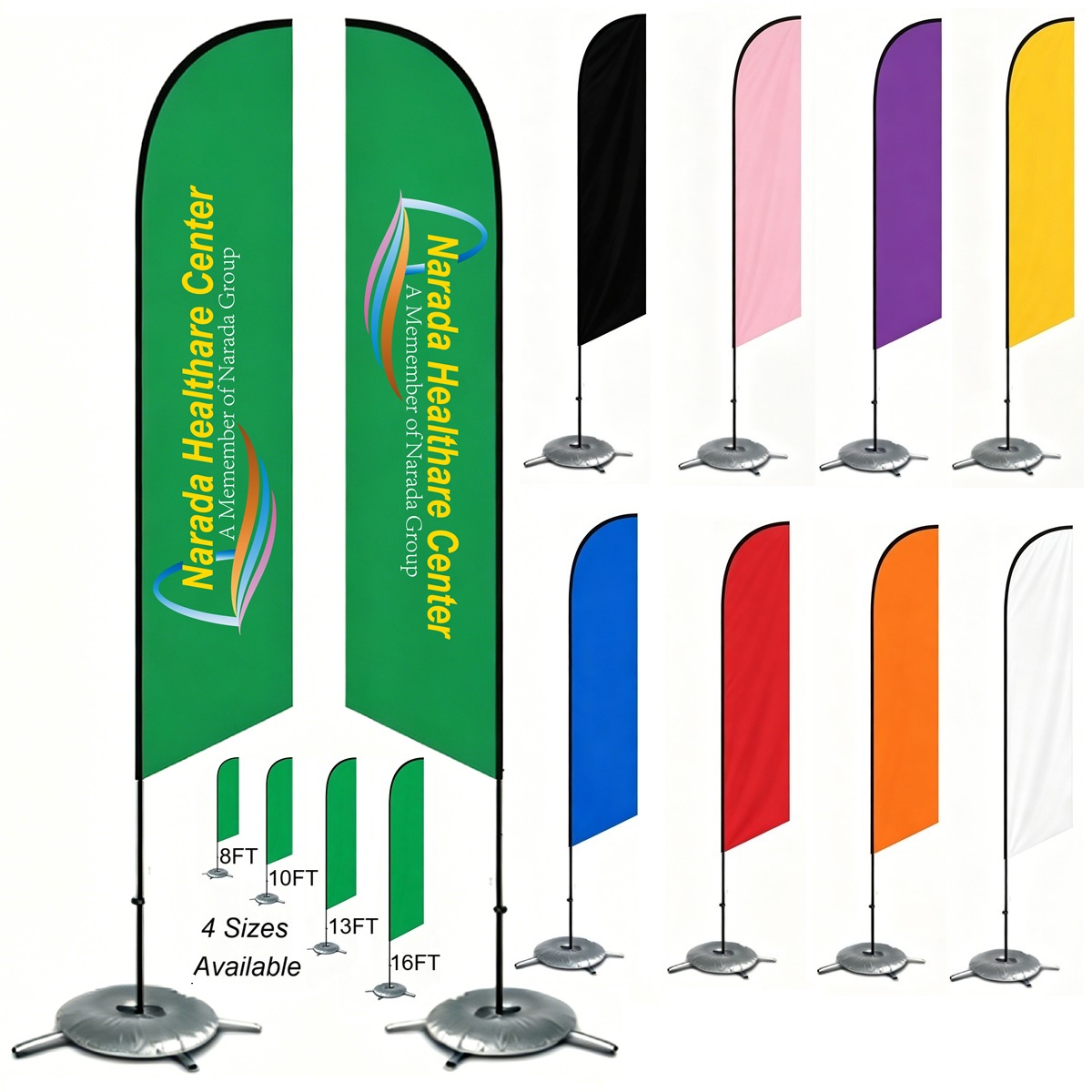 LJS0082-Sail Sign-Two Sided 10' 13' 15'