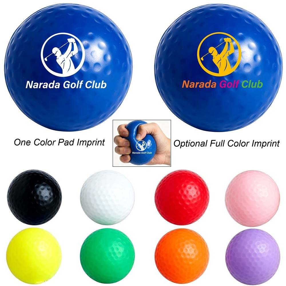 LJS0374-Golf Ball Stress Ball